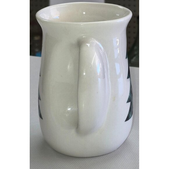 Ceramic Holiday Plaid Tree Mug 14oz Giftcraft Microwave & Dishwasher Safe - Picture 2 of 6
